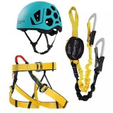 Set Via Ferrata Hex Casca Albastra