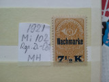 1921- Austria-Rep.D.-Ost.-Mi102-c.set-MH