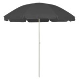 vidaXL Umbrelă de soare de plajă, antracit, 240 cm 314706