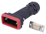 Conector D-Sub 9-Pin Tată Lipire Placat Aur, CONNFLY