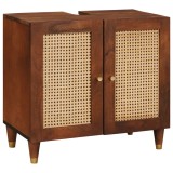 vidaXL Dulap de chiuvetă cu raft cu depozitare cu ușă Maro 62 x 33 x 58 cm