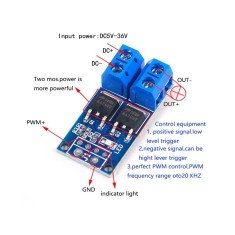 modul 15A 400W MOS FET Trigger Switch Drive Module PWM Regulator Control Panel foto