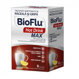 Bioflu Hot Drink 1000 mg/200 mg/4 mg Granule Solutie Orala 8 Plicuri, Biofarm