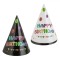 Coifuri Petrecere Carton, Happy Birthday, Set 6 Bucăți, Multicolor, 16cm