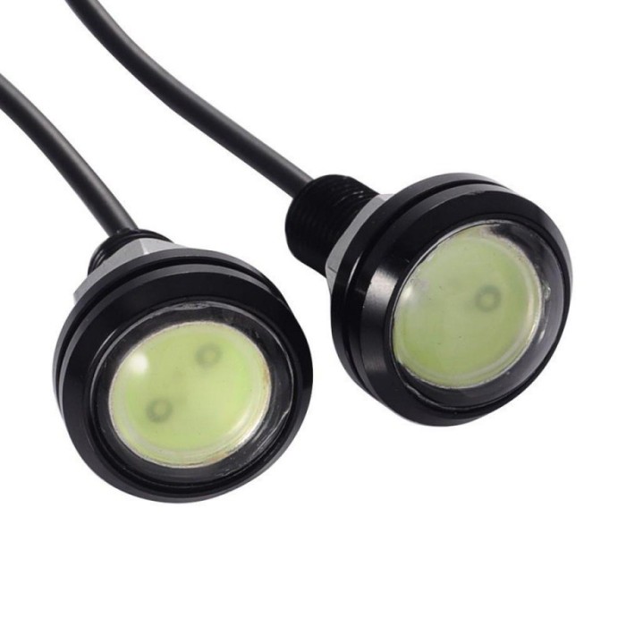 Set doua LED-uri Auto elSales ELS-LRM , diametru 23 mm , alimentare 12 Volti , putere 9 W , mov