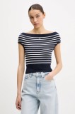 Tommy Jeans pulover de bumbac culoarea bleumarin, light, DW0DW20252