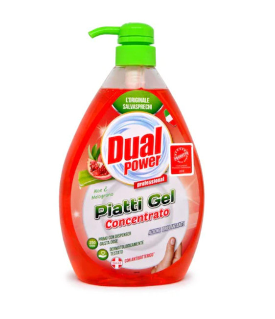Detergent de vase Dual Power Aloe E Melograno 1l