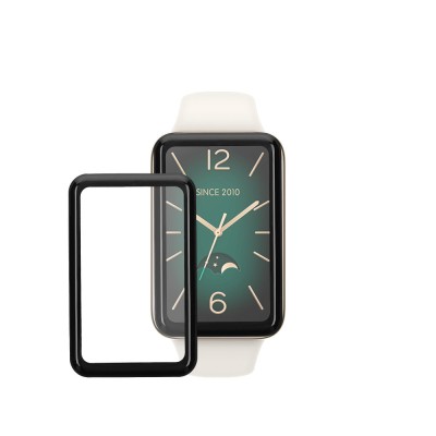 Set 2 Folii de protectie Kwmobile pentru Xiaomi Mi Band 7 Pro, Transparent/Negru, Polimer, KWM000024WP001C foto