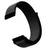 Curea material textil, compatibila cu Garmin Vivoactive 4, Telescoape QR, 22mm, Raisin Black, Very Dream
