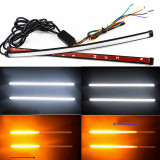 Set 2 benzi de avertizare si semnalizare LED, 30cm, Universal