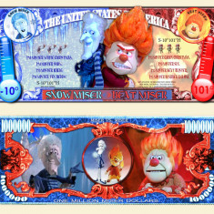 SUA = FANTASY NOTE (TJ6) = DESENE ANIMATE : SNOW MISER & HEAT MISER - 2014 - UNC