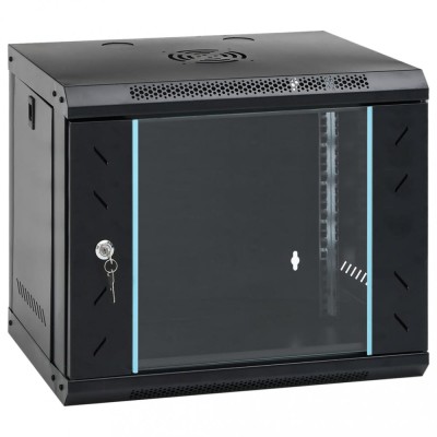 vidaXL Dulap de server montat pe perete, 9U, 19&amp;quot; IP20, 53x40x45 cm foto