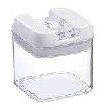 Cutie depozitare alimente 0.5l cu capac etan&Egrave;, plastic alb &acirc; ideal&Auml; pentru frigider, congelator sau picnic