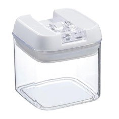 Cutie depozitare alimente 0.5l cu capac etan&Egrave;, plastic alb &acirc; ideal&Auml; pentru frigider, congelator sau picnic