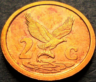 Moneda exotica 2 CENTI - AFRICA de SUD, anul 1995 *cod 5302 = A.UNC foto