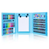 Cumpara ieftin Set de desen si pictura pentru copii WePro Store, 208 elemente, Albastru