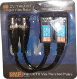 Kit video balun 8MP, Adaptor