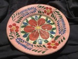 Arta / Traditie / Colectie - Veche farfurie / blid / castron din ceramica alba realizat la Vadu Crisului / Transilvania !