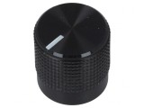Buton rotativ negru cu indicator 15mm 6mm