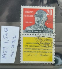 TS21 - Timbre serie DDR - 1959 Mi732