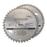 Set de 2 discuri pentru fierastraul TCT 40, 60T Silverline, 250 &times; 30/25/20/16 mm