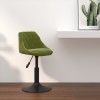 VidaXL Scaun de bar, verde deschis, catifea