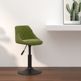 VidaXL Scaun de bar, verde deschis, catifea