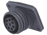 Soclu Circular 7 Pin din Alamă EXP-0941/07/S
