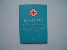 Statutul Societatii de cruce rosie din RSR 1973