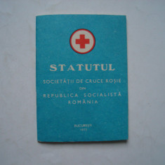 Statutul Societatii de cruce rosie din RSR 1973
