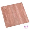 Placi de pardoseala autoadezive, 55 buc., rosu, PVC, 5,11 m&sup2;