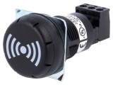 Semnalizator Acustic Buzer 24VDC/24VAC IP65 Negru