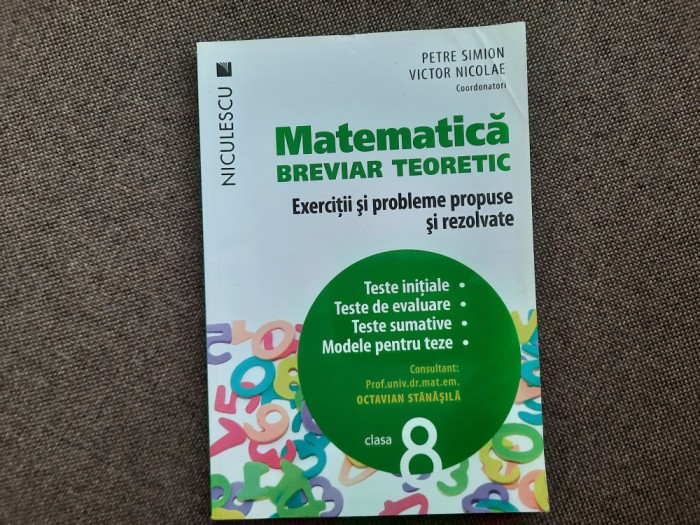 VICTOR NICOLAE Petre Simion - MatematicA CLAS A VIII A PROBLEME REZOLVATE