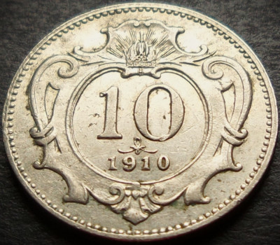 Moneda istorica 10 HELLER - AUSTRIA (AUSTRO-UNGARIA), anul 1909 * cod 4839 foto