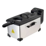 Friteuza electrica cu termostat Voltz, 3 l, 2200 W, tava detasabila