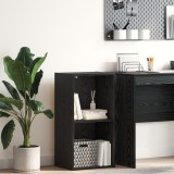 VidaXL Bibliotecă Stejar negru 40 x 30 x 77 cm Lemn compozit
