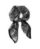 Cumpara ieftin Esarfa satin patrata Paisley in nuante sobre