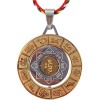 Amuleta Puterii Divine, Aurie, cu 8 Auspicii Tibetane, Zodii si Snur 5 Elemente. Protectie, Noroc, Abundenta