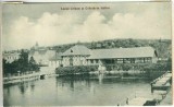 CP1881N Lacul Crișan și Cofetăria băilor, Ocna Sibiului, carte poștală, 1931