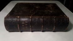 BIBLIE veche/Scriptura veche - Holy Bible (Oxford) - 1868 - ILUSTRATA foto
