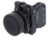 Comutator Apăsare 22mm 1 NO Negru