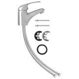 Cumpara ieftin Baterie mixer de chiuveta, argintiu, 13x10 cm