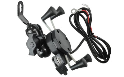 Suport telefon + priza USB, universal, MX Cod Produs: MX_NEW USBEXA005 foto