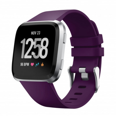 Curea Bratara Edman pentru Fitbit Versa / Versa 2, marimea L, Mov foto