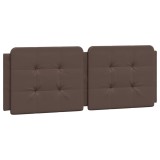 Cumpara ieftin Perna pentru tablie pat, Zadar, maro, 120 cm, piele artificiala