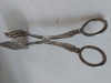 Clește vintage tip foarfeca, placat cu argint, pentru prăjituri sau produse de patiserie, 22cm