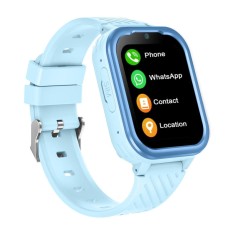 Ceas Smartwatch copii 4G, GPS, Slot Cartela SIM, Whatsapp, Wi-Fi, Camera, Mod Spion, Buton SOS, Apel Video, Mesaj Vocal, GITECH&reg; G39, Albastru