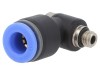 Racord Push-In Unghi Alamă Nichelată PBT 0.95-15 Bar