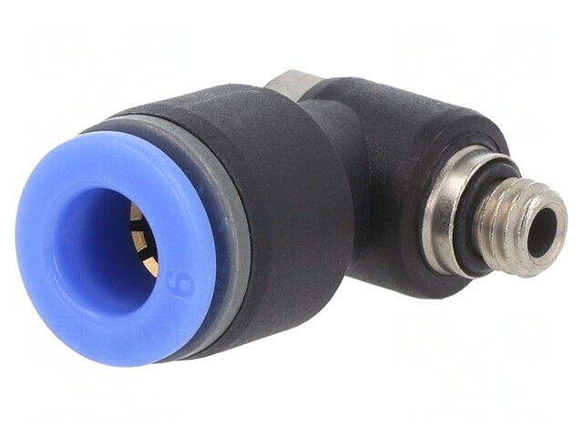 Racord Push-In Unghi Alamă Nichelată PBT 0.95-15 Bar