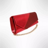 Cumpara ieftin Geanta plic de seara, pentru ocazii si petreceri, sidef, 26 x 12 cm, Magrot B 19 - Rosu